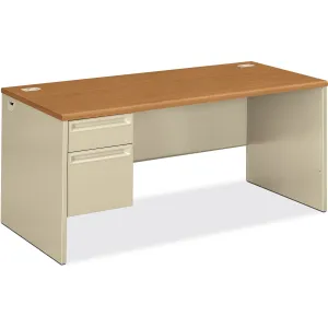HON 38000 Series Left Pedestal Desk 66"W