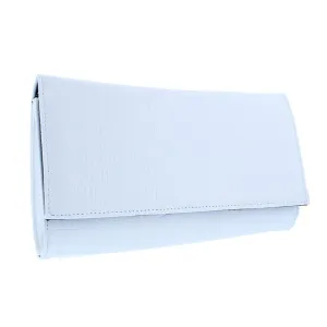 Kiss Clutch- White Croc