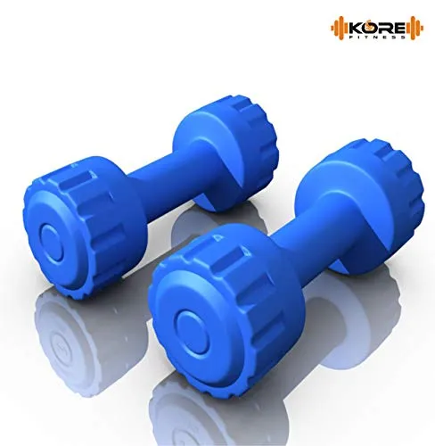 Kore PVC DM COMBO-161 Dumbbell Set (1 kg X 2)