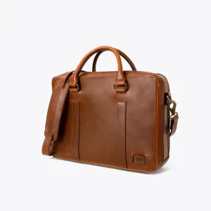 Leather Briefcase | Elderwood Brown