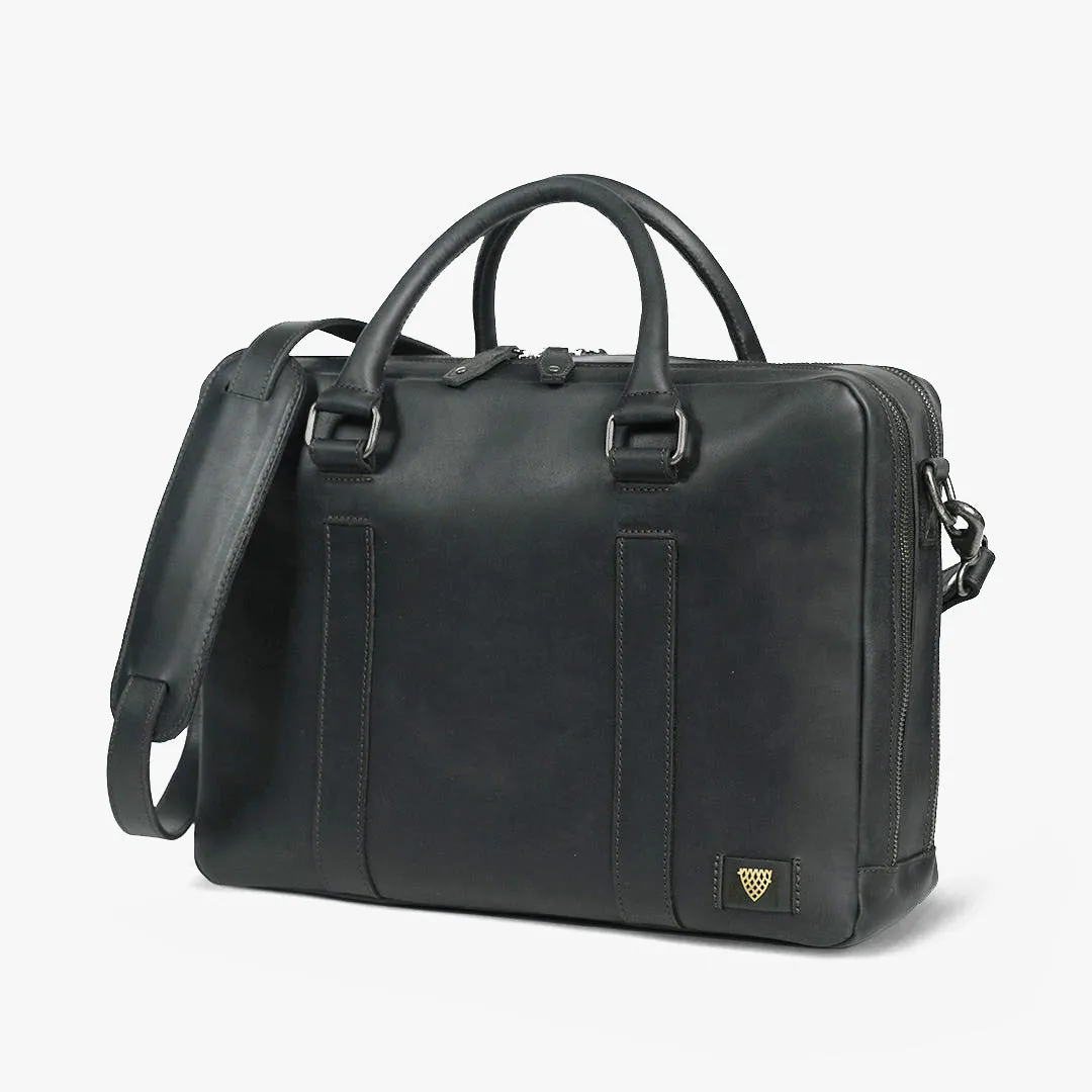 Leather Briefcase | Vintage Black