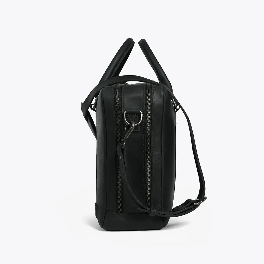 Leather Briefcase | Vintage Black