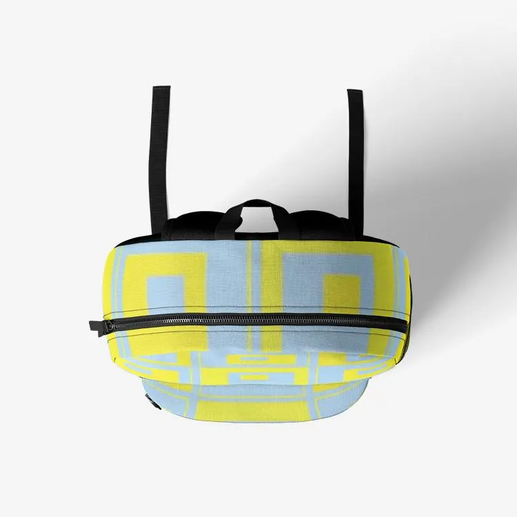 Lemon Squares Retro Colorful Print Trendy Backpack
