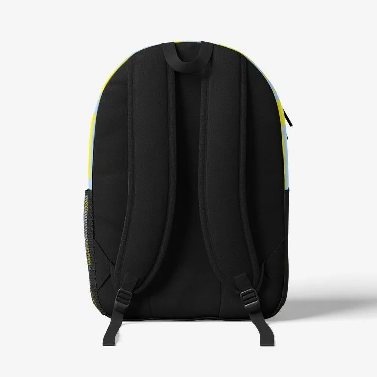 Lemon Squares Retro Colorful Print Trendy Backpack