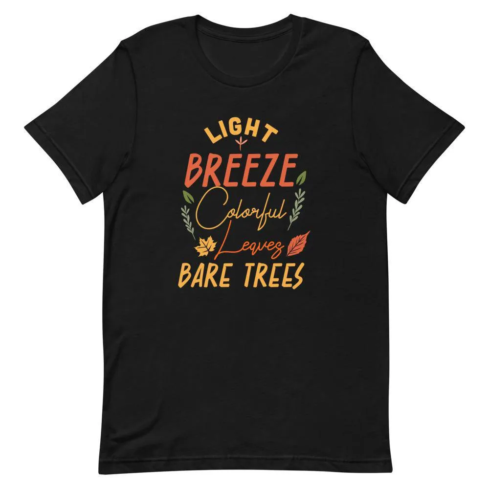 Light Breeze Colorful Leaves Bare Trees