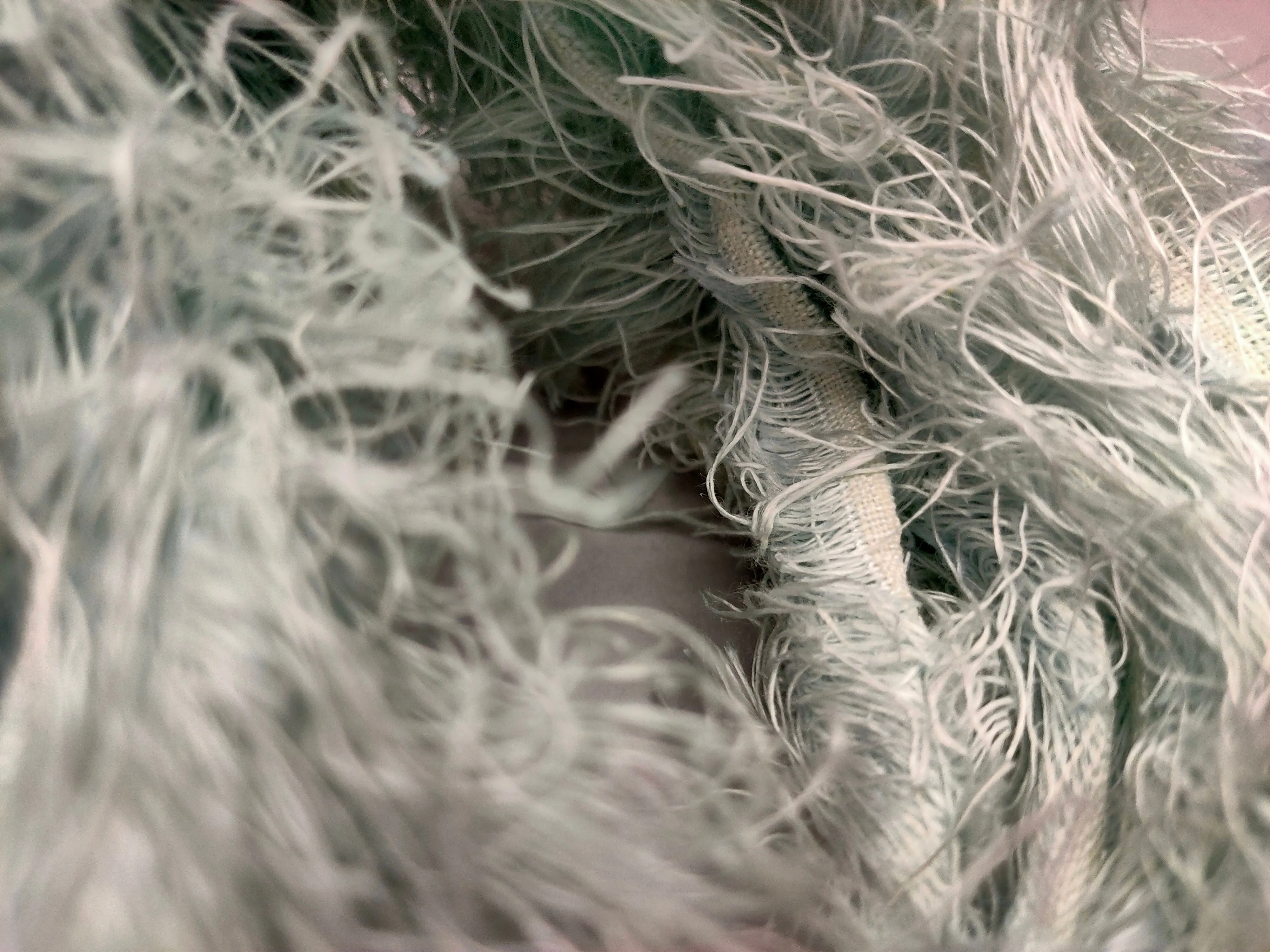 Linen Fuzzy Ribbon - Coin