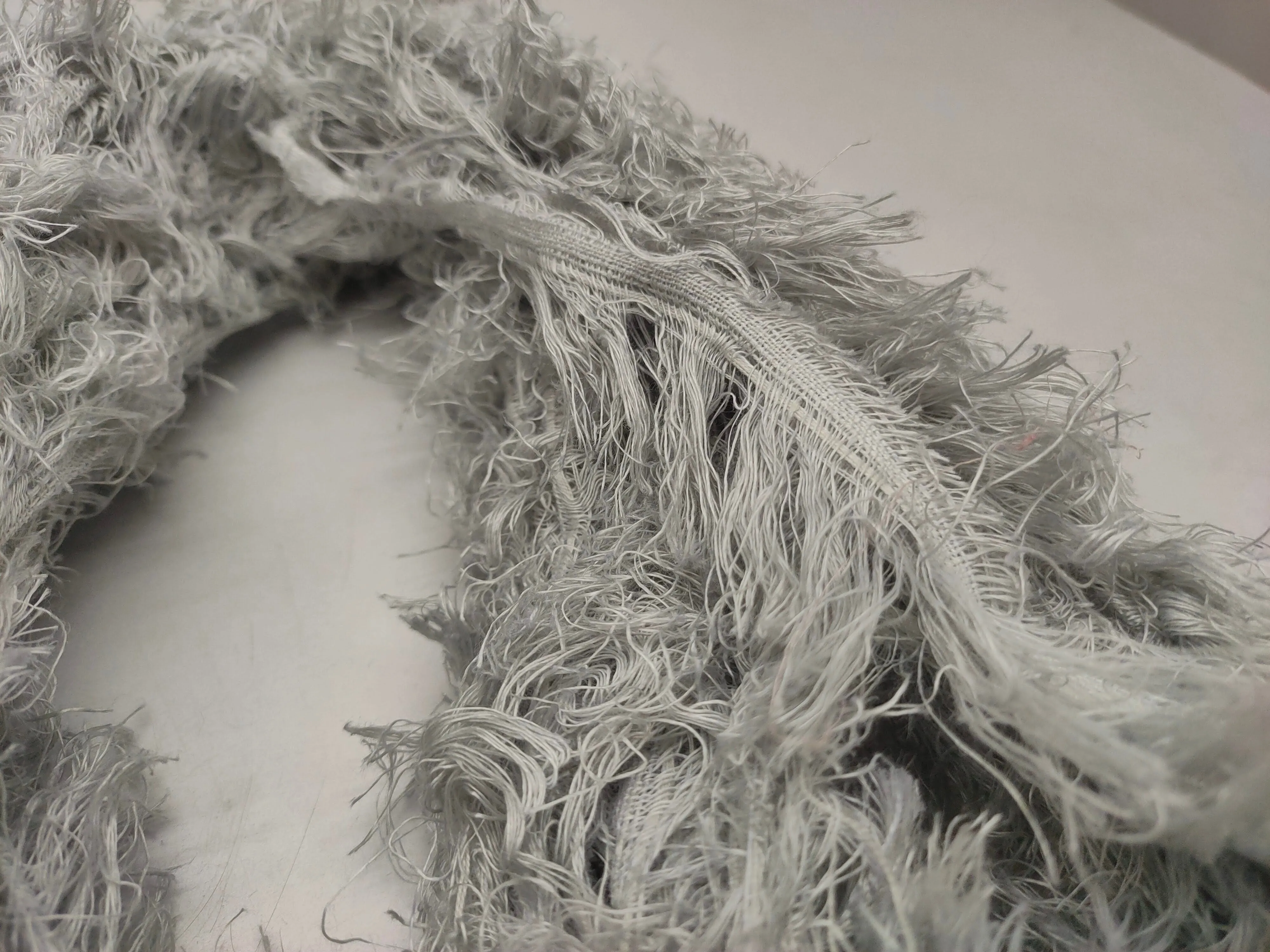 Linen Fuzzy Ribbon - Coin