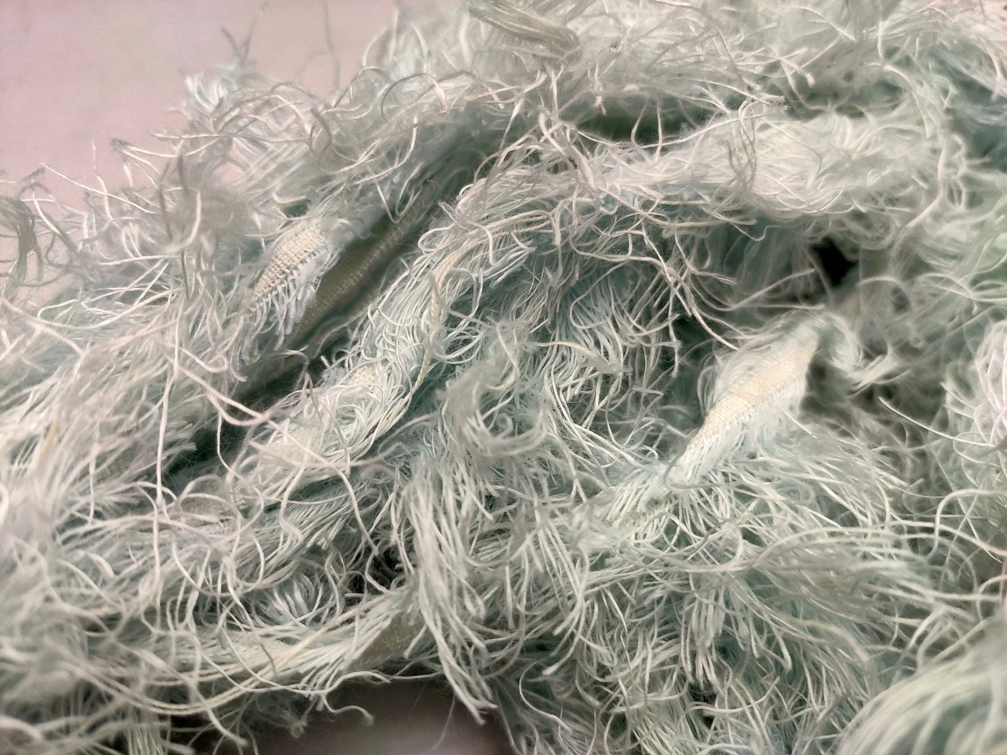 Linen Fuzzy Ribbon - Coin