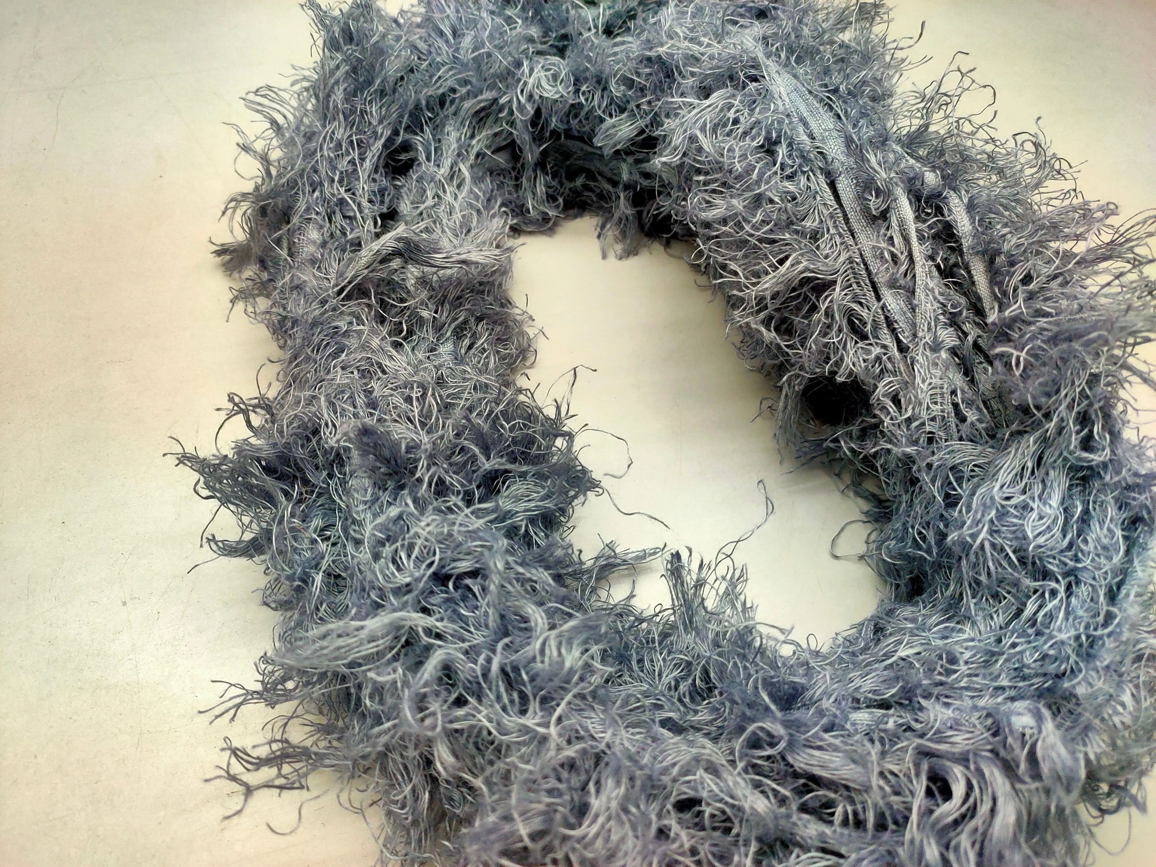 Linen Fuzzy Ribbon - Rico Metal