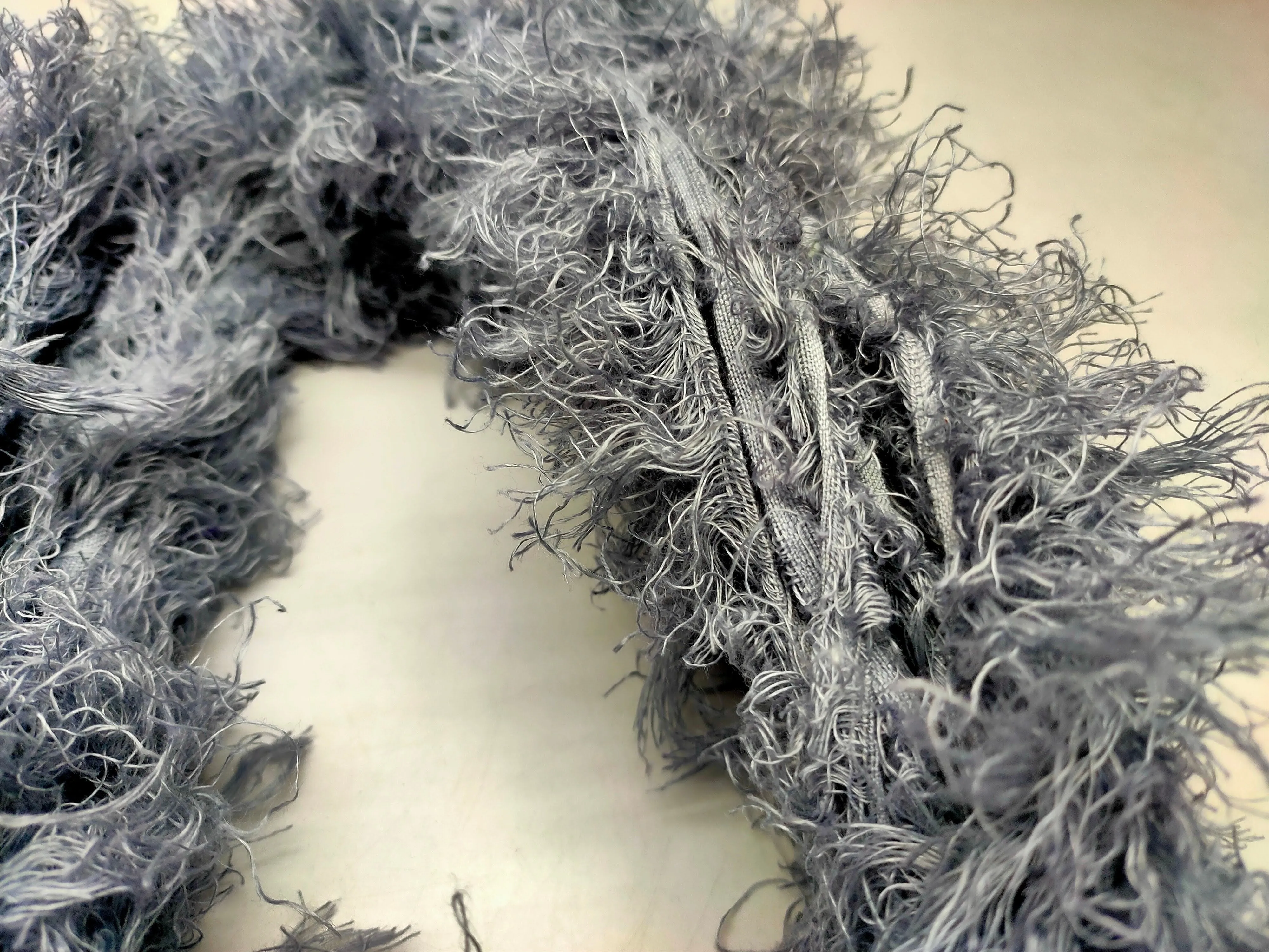 Linen Fuzzy Ribbon - Rico Metal