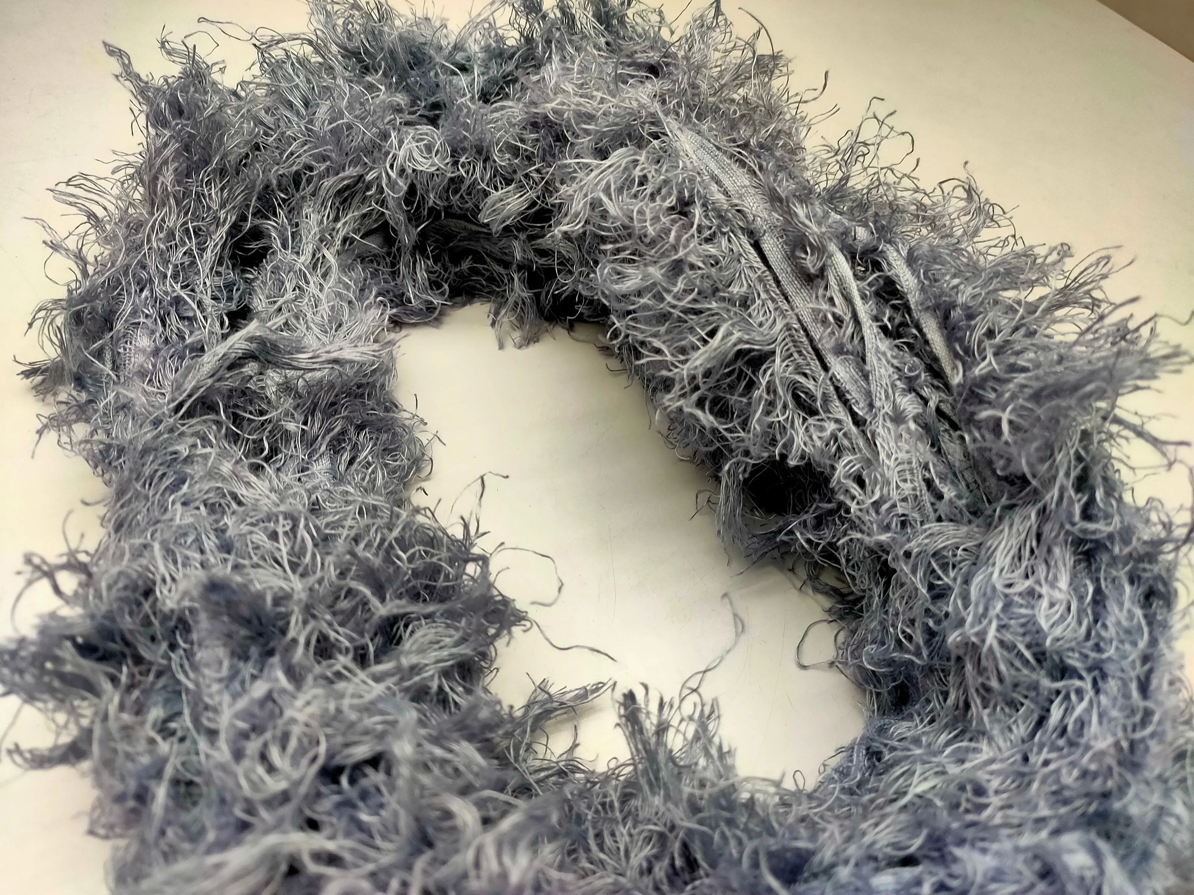 Linen Fuzzy Ribbon - Rico Metal