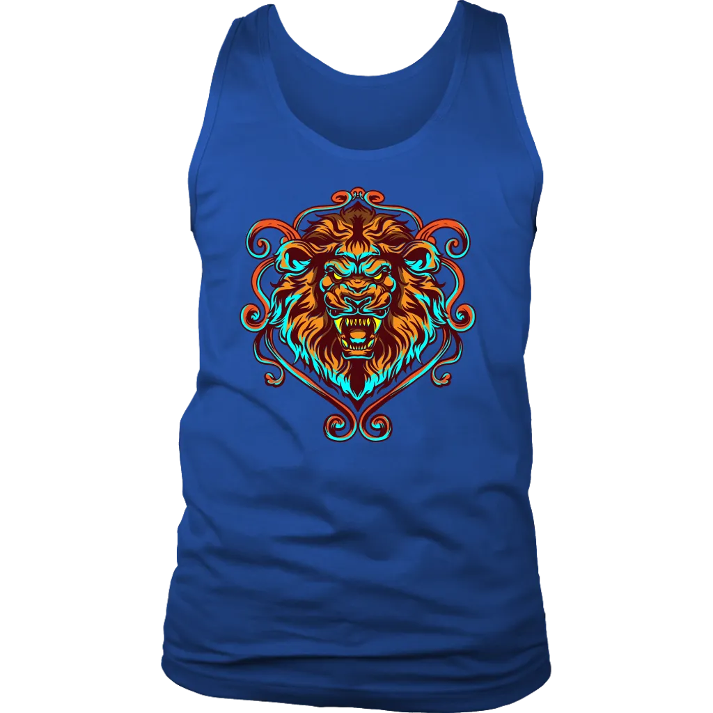 Lion's Head T-shirt, Lion Gift, Lion Shirt, Colorful Lion Head Shirt, Lion T-shirt