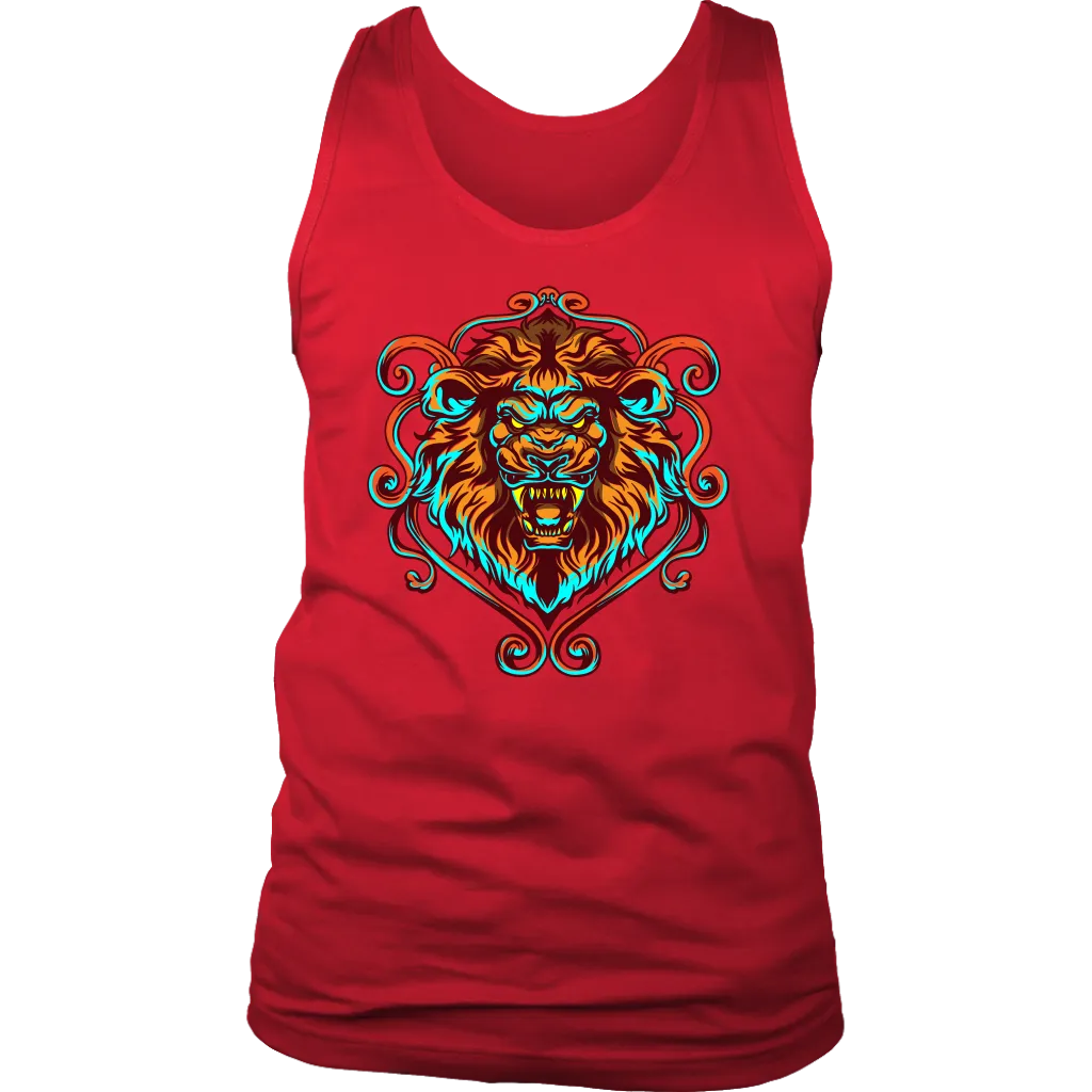 Lion's Head T-shirt, Lion Gift, Lion Shirt, Colorful Lion Head Shirt, Lion T-shirt