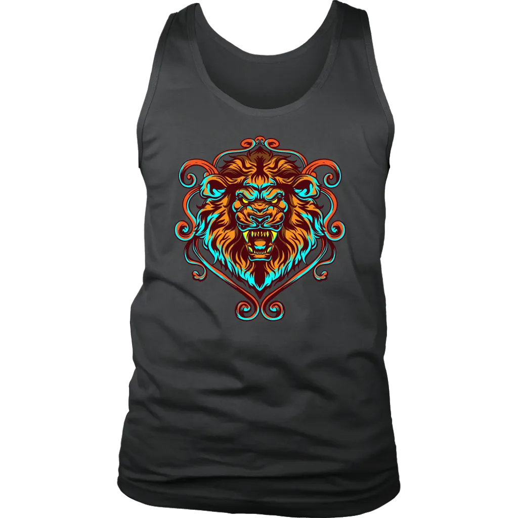 Lion's Head T-shirt, Lion Gift, Lion Shirt, Colorful Lion Head Shirt, Lion T-shirt