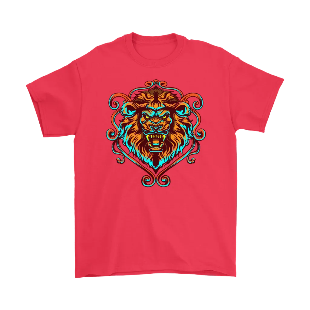 Lion's Head T-shirt, Lion Gift, Lion Shirt, Colorful Lion Head Shirt, Lion T-shirt