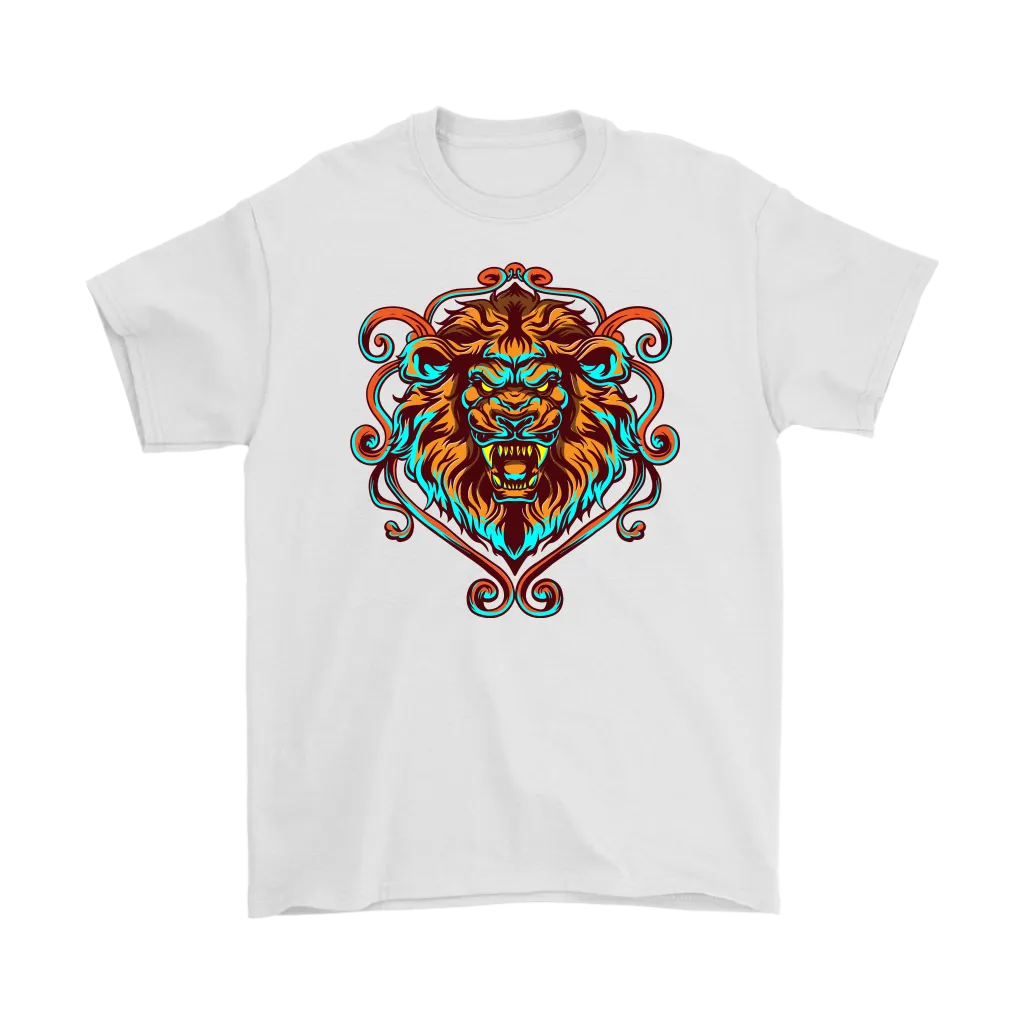 Lion's Head T-shirt, Lion Gift, Lion Shirt, Colorful Lion Head Shirt, Lion T-shirt