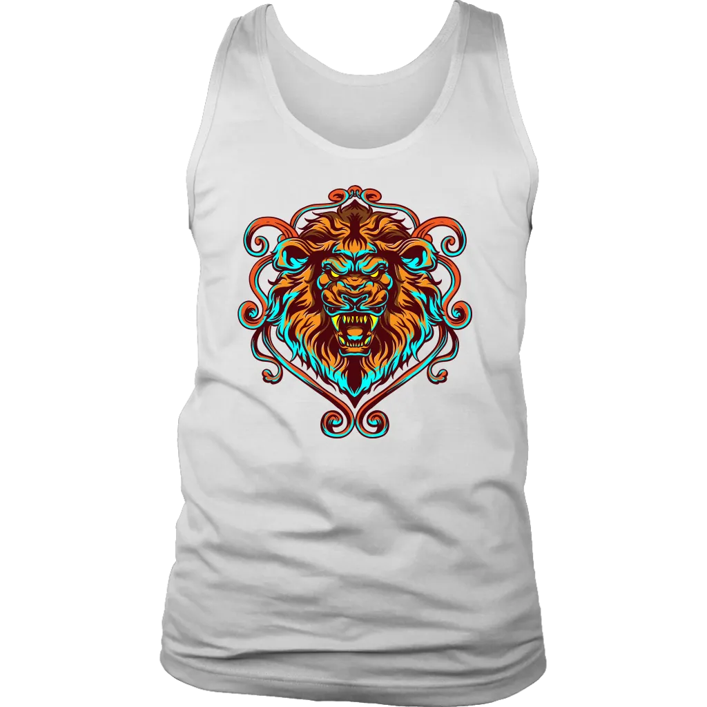 Lion's Head T-shirt, Lion Gift, Lion Shirt, Colorful Lion Head Shirt, Lion T-shirt
