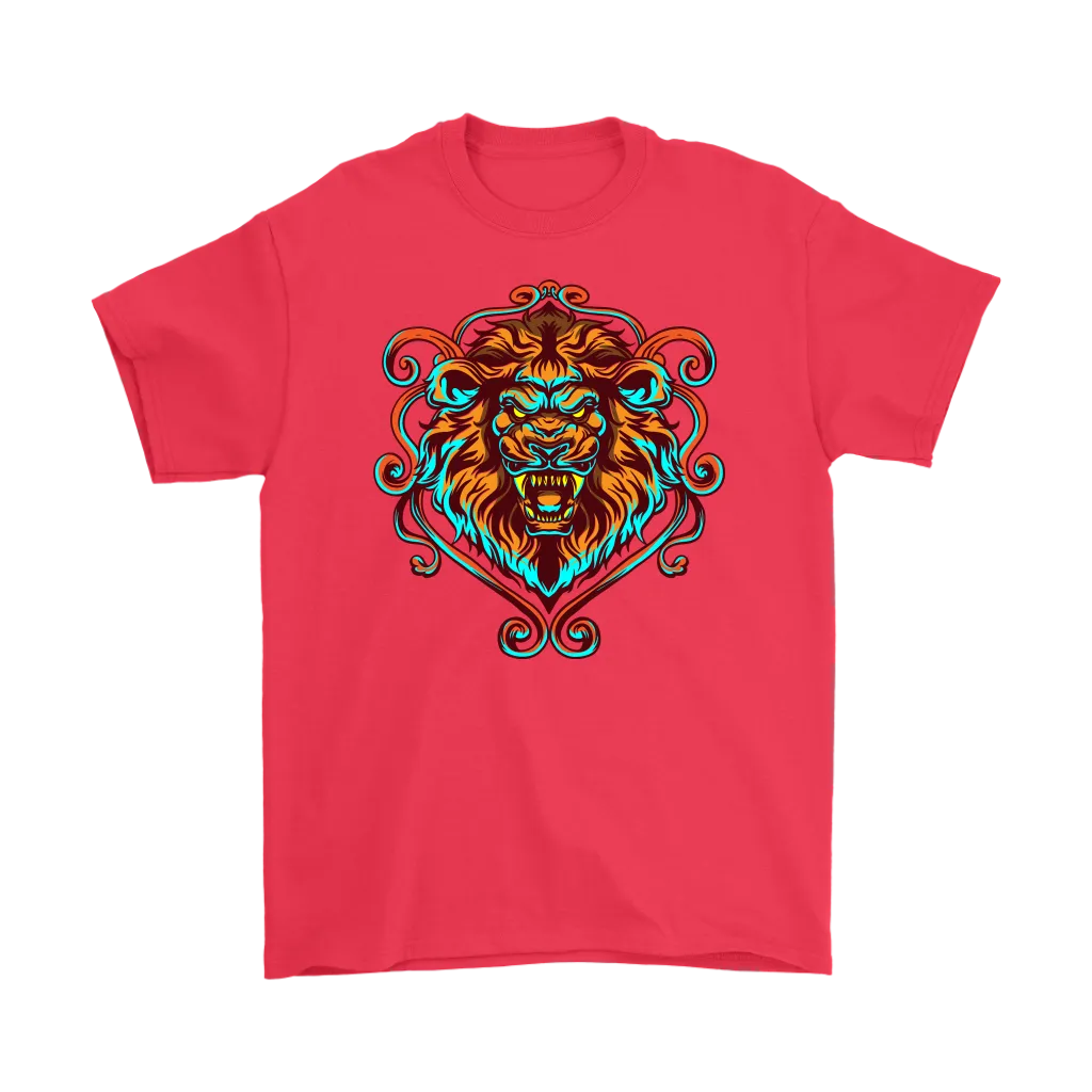 Lion's Head T-shirt, Lion Gift, Lion Shirt, Colorful Lion Head Shirt, Lion T-shirt