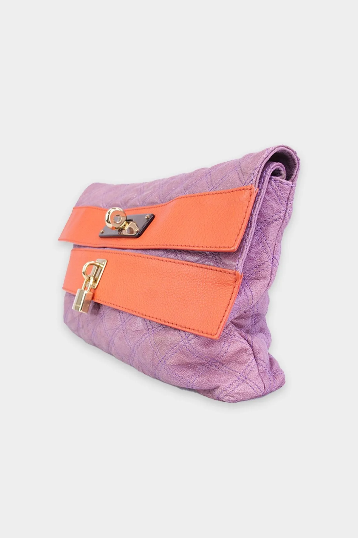 Marc Jacobs Purple & Orange Large Clutch
