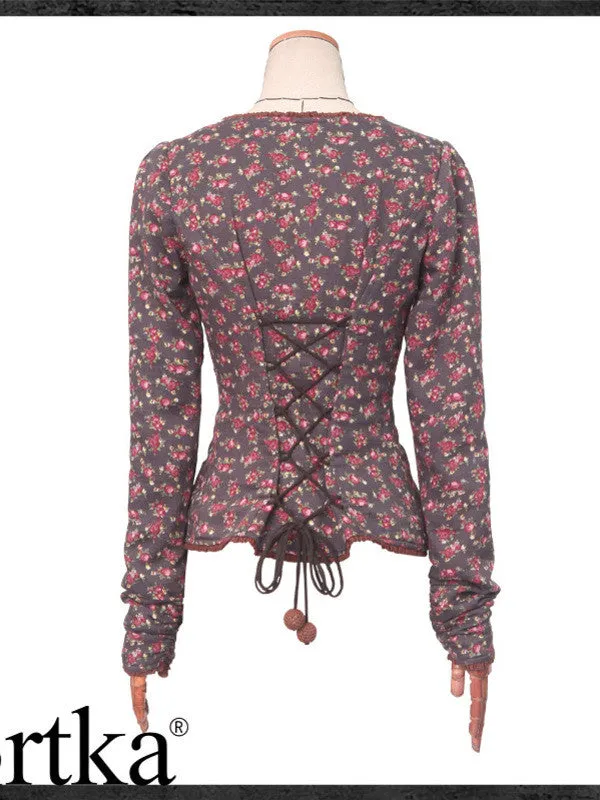 medieval maiden lace up jacket