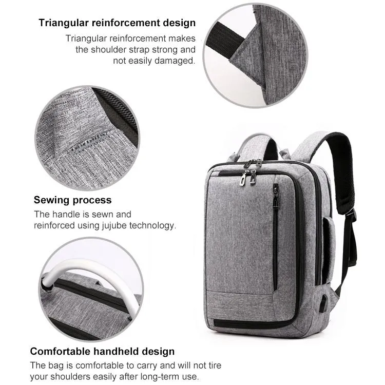 Multifunctional Oxford Laptop Backpack - Cxs-620 - Army Green