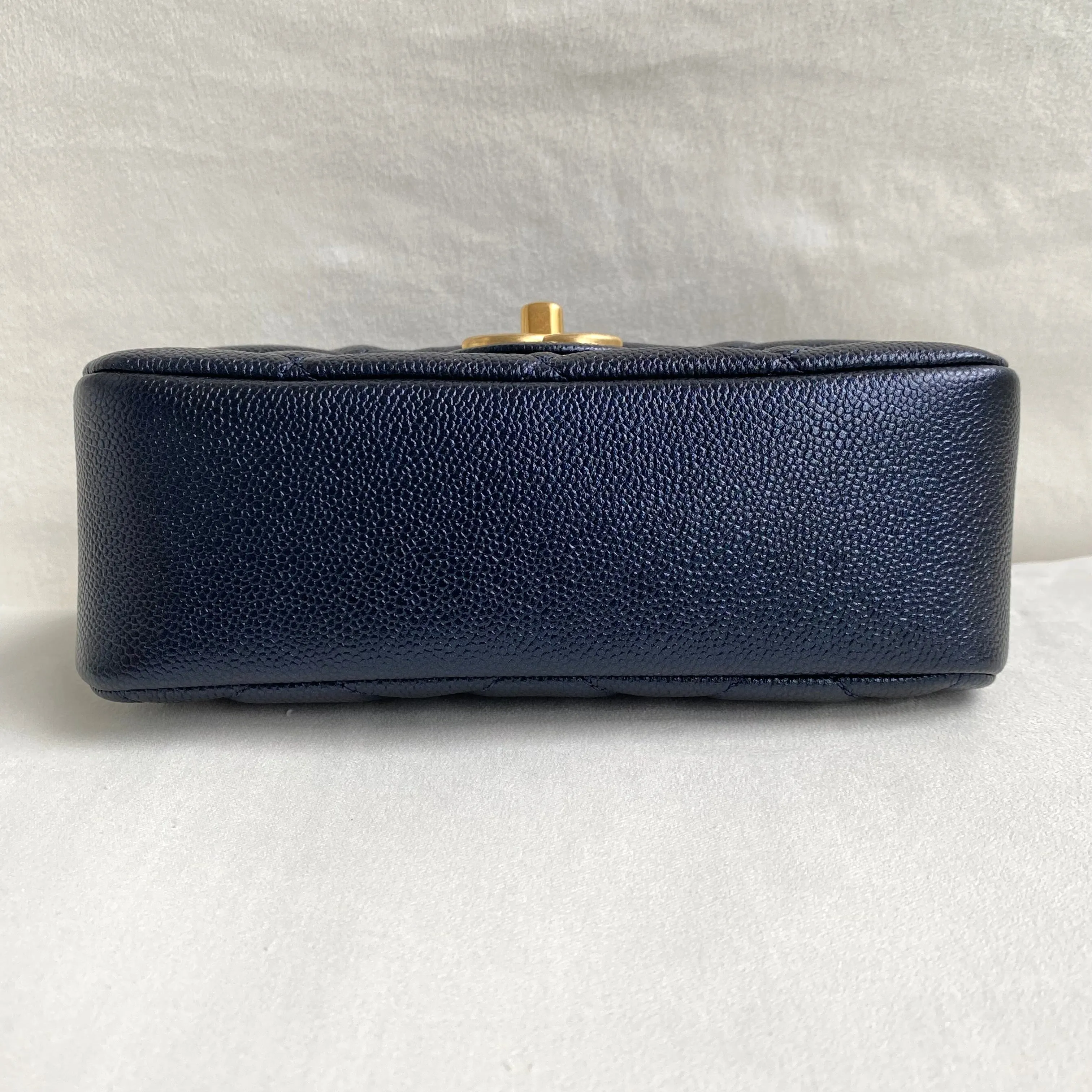 My Perfect Mini Flap Bag in Iridescent Black Caviar