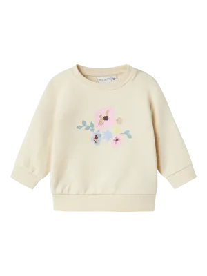 NAME IT | Baby Girl Flower Sweatshirt