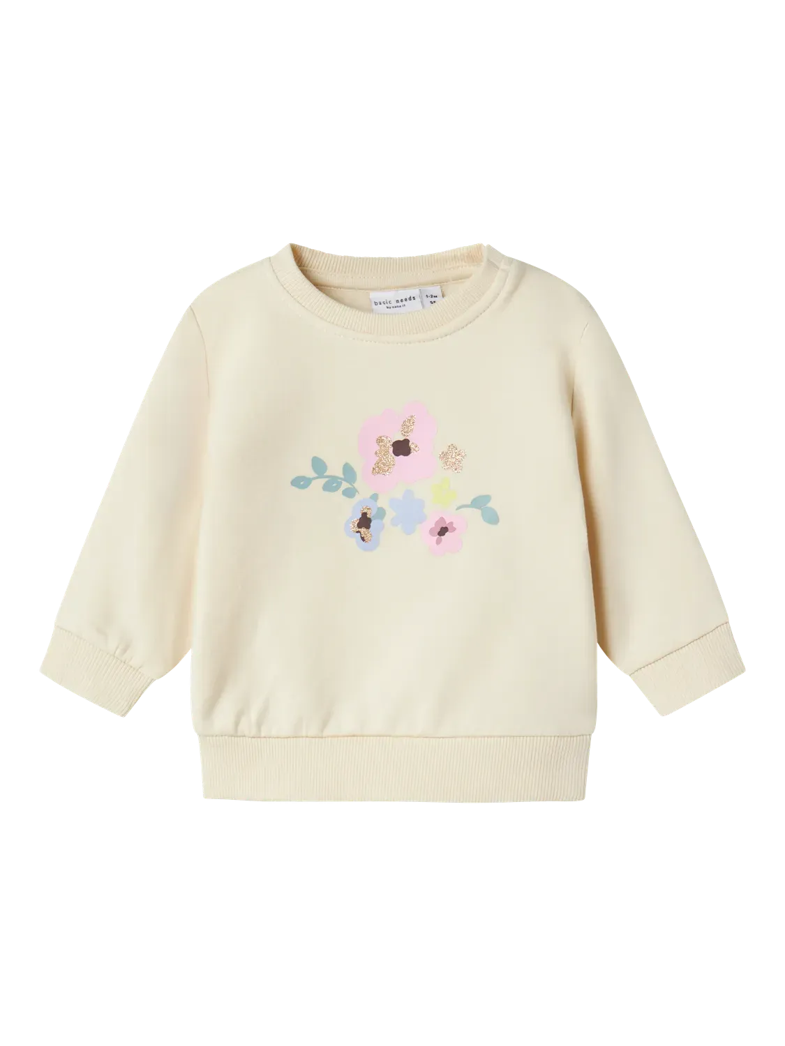 NAME IT | Baby Girl Flower Sweatshirt