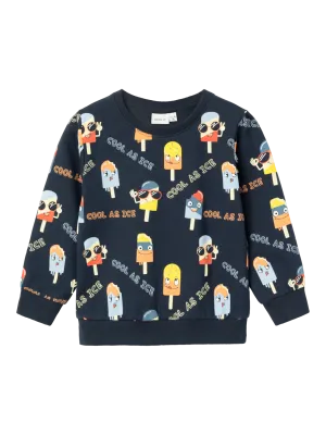 NAME IT | Mini Boy Cool as Ice Sweatshirt
