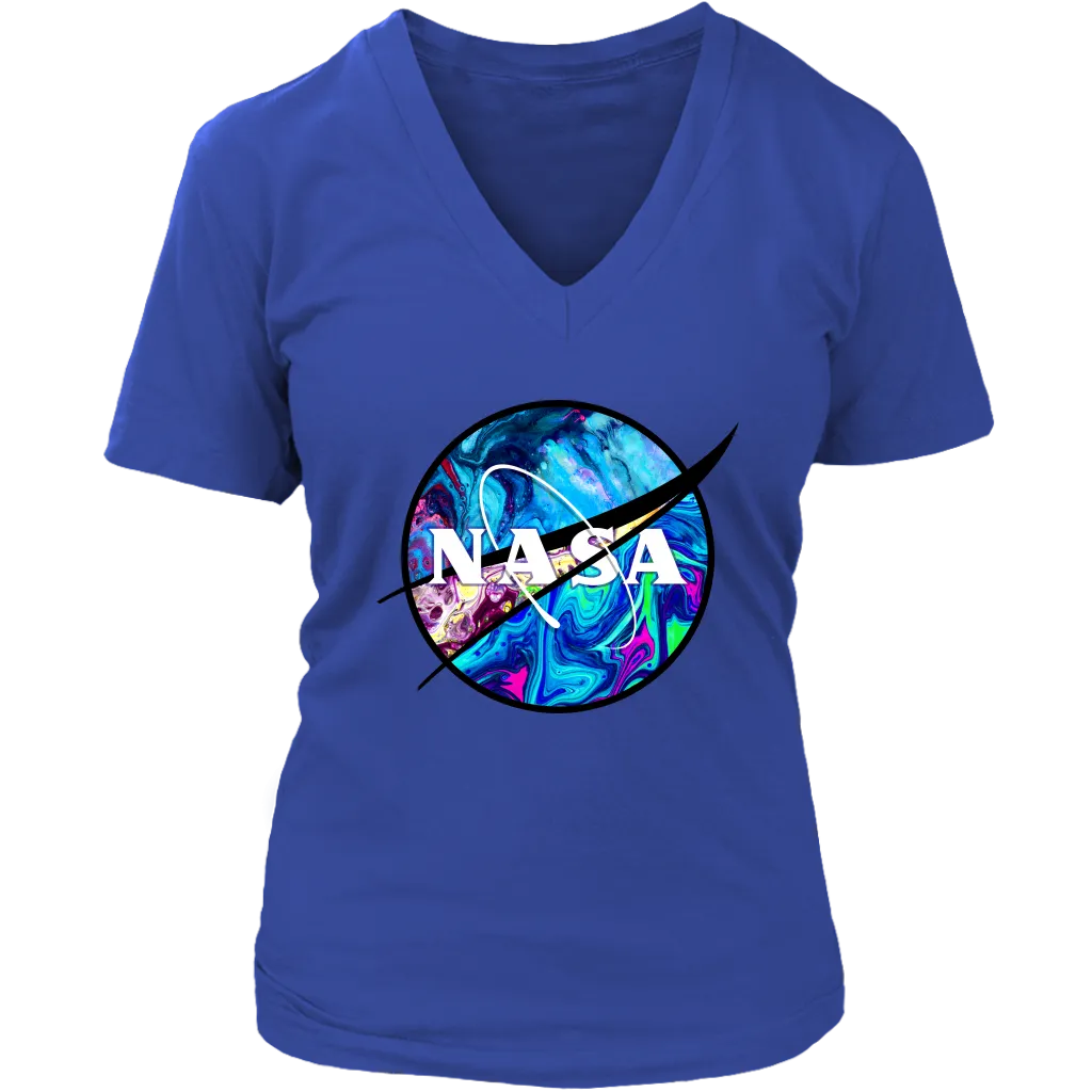 Nasa T-shirt, Nasa Gift, Colorful Nasa T-shirt, Psychedelic Nasa T-Shirt, Psychedelic Nasa Shirt