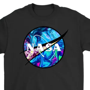 Nasa T-shirt, Nasa Gift, Colorful Nasa T-shirt, Psychedelic Nasa T-Shirt, Psychedelic Nasa Shirt