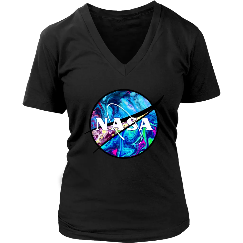 Nasa T-shirt, Nasa Gift, Colorful Nasa T-shirt, Psychedelic Nasa T-Shirt, Psychedelic Nasa Shirt