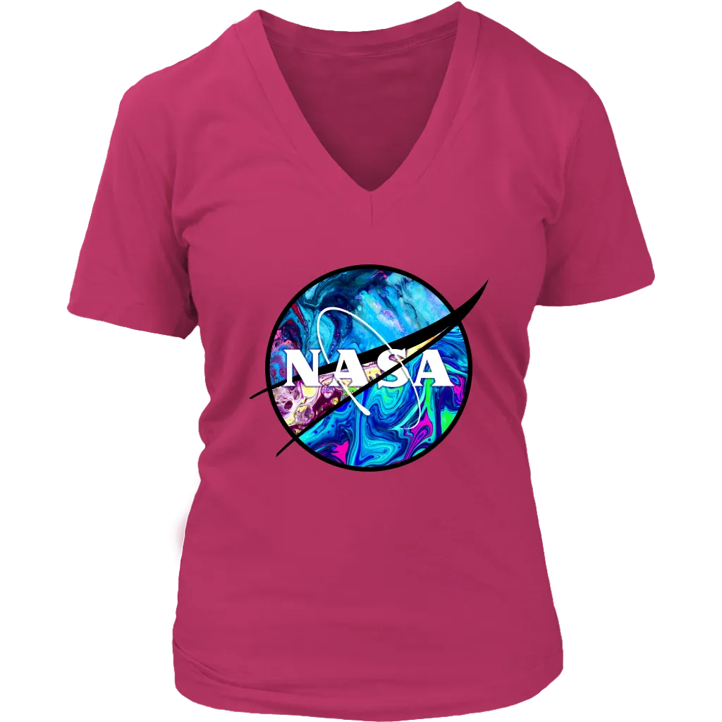 Nasa T-shirt, Nasa Gift, Colorful Nasa T-shirt, Psychedelic Nasa T-Shirt, Psychedelic Nasa Shirt