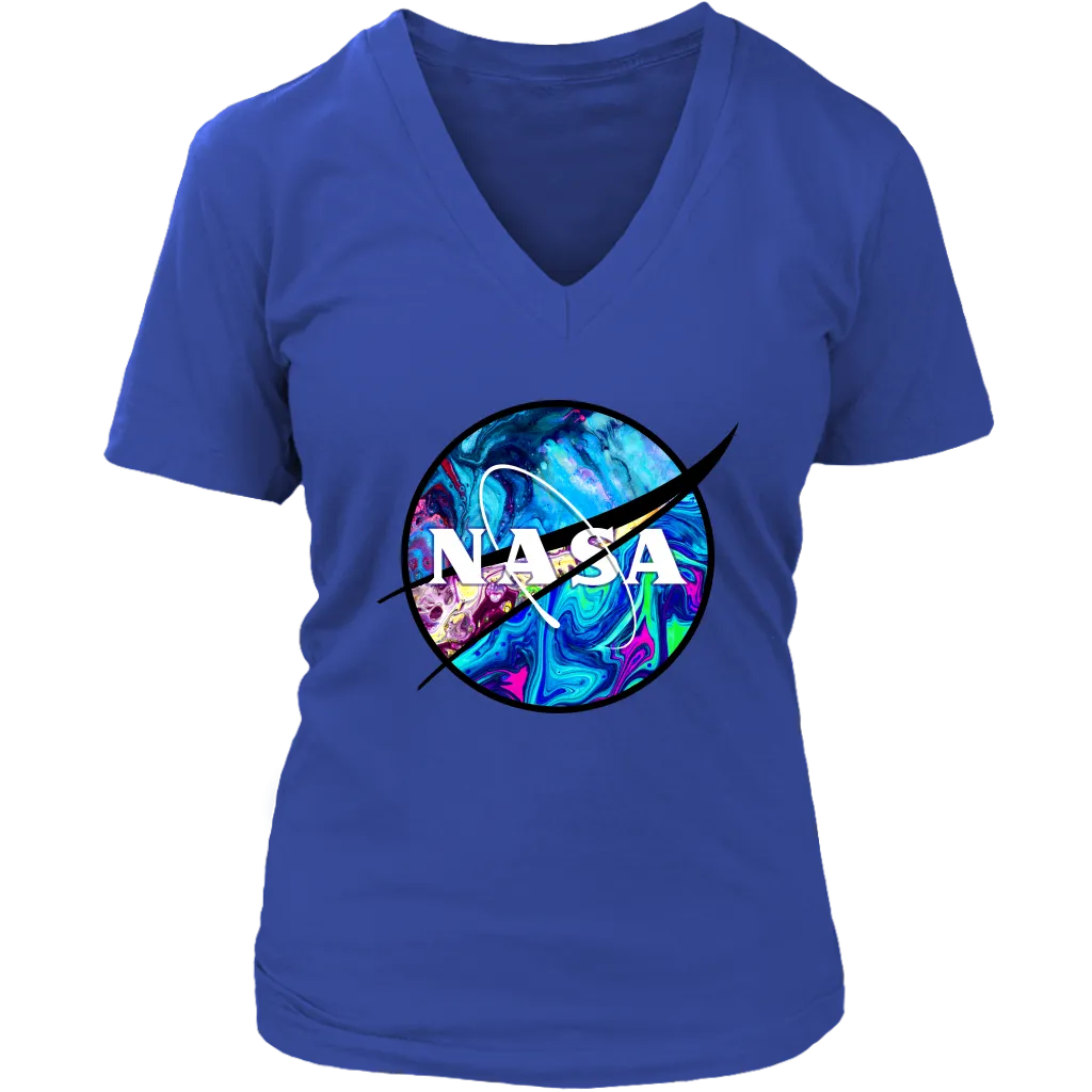 Nasa T-shirt, Nasa Gift, Colorful Nasa T-shirt, Psychedelic Nasa T-Shirt, Psychedelic Nasa Shirt