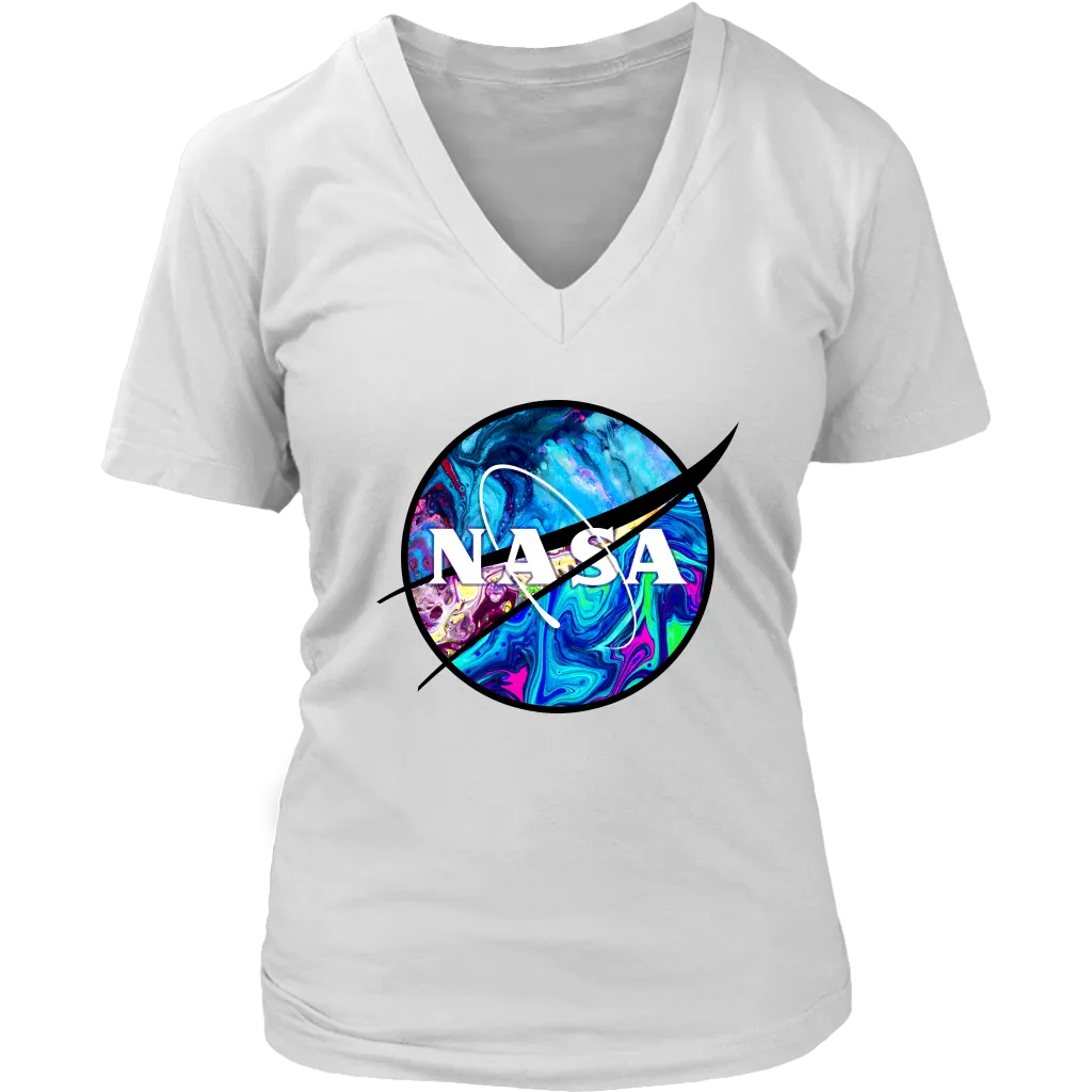 Nasa T-shirt, Nasa Gift, Colorful Nasa T-shirt, Psychedelic Nasa T-Shirt, Psychedelic Nasa Shirt