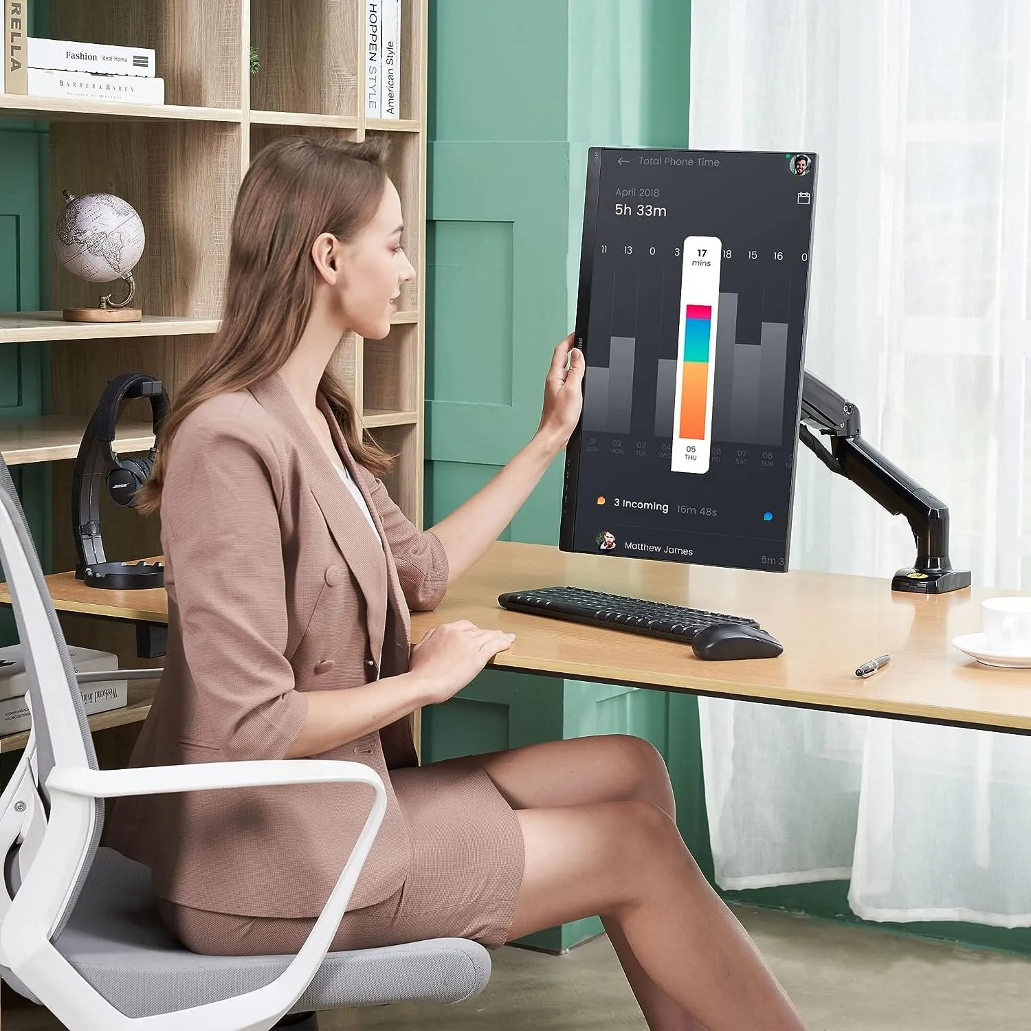 NB North Bayou Monitor Desk Mount Stand - F80
