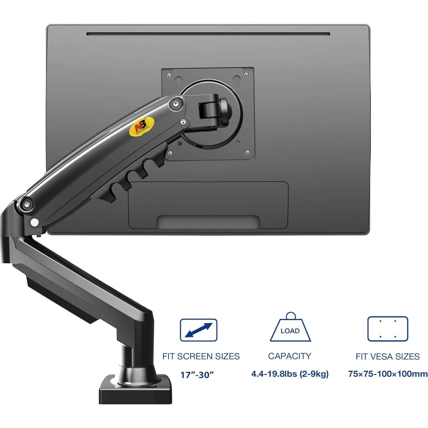 NB North Bayou Monitor Desk Mount Stand - F80