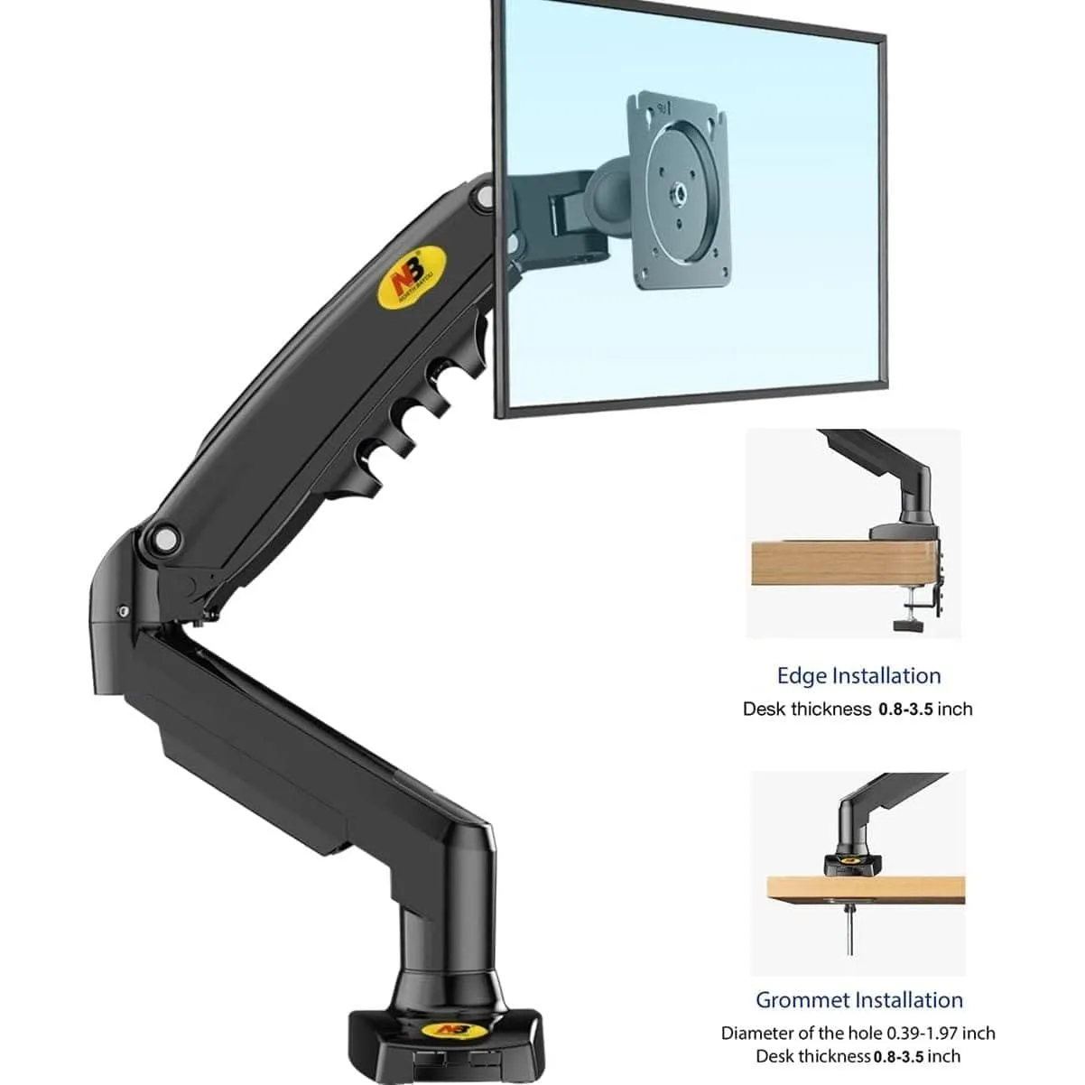 NB North Bayou Monitor Desk Mount Stand - F80