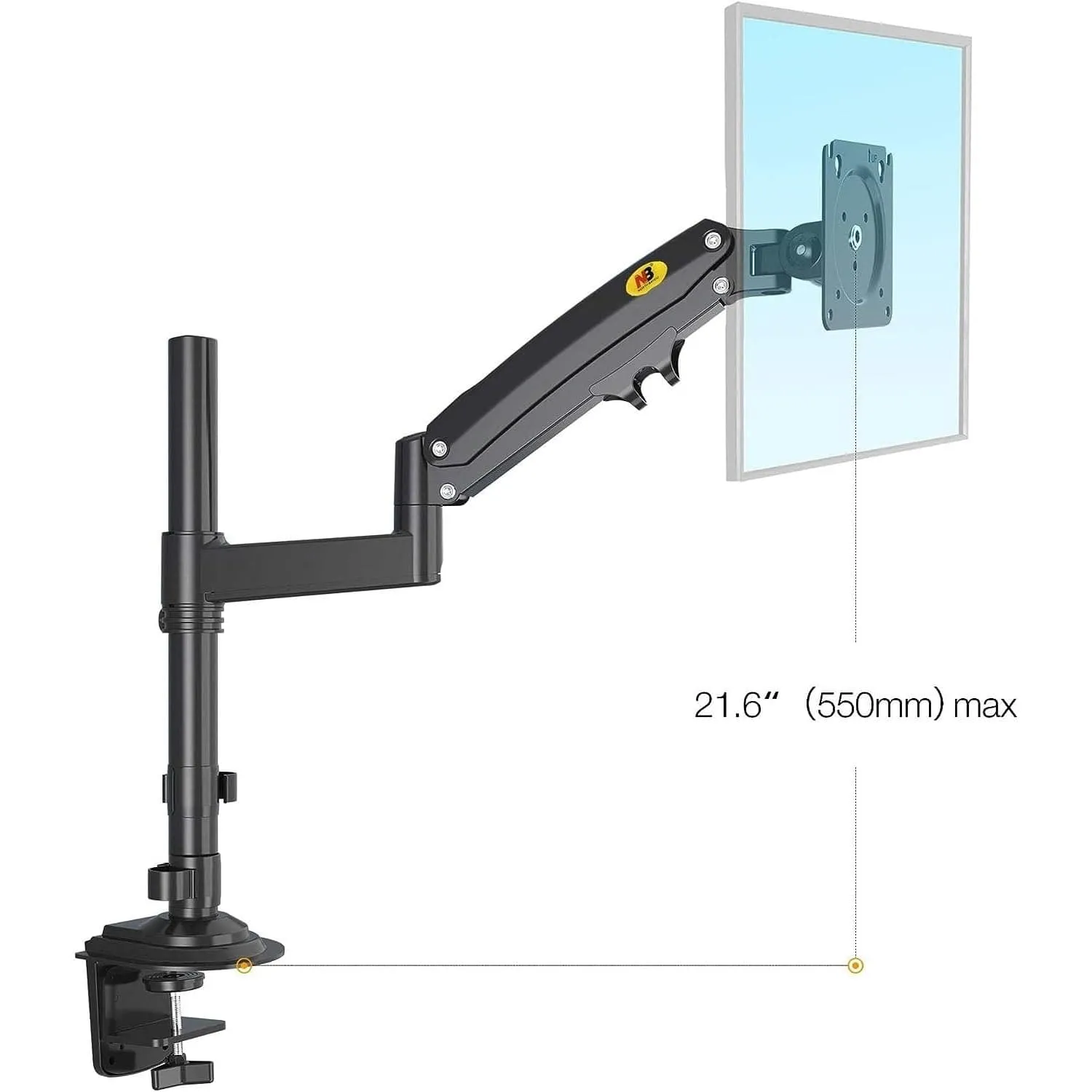 NB North Bayou Monitor Desk Mount Stand - H100-B