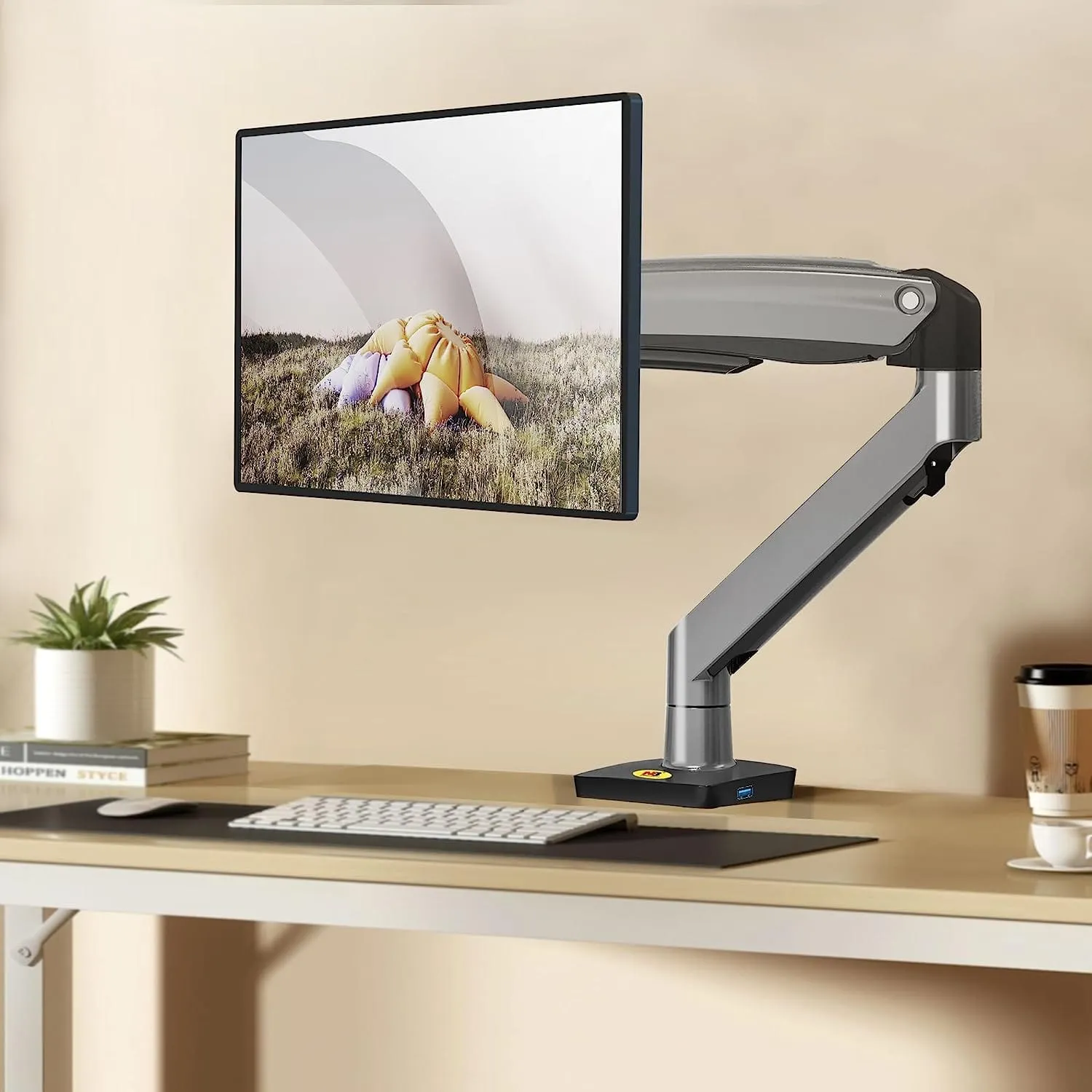 NB North Bayou Single Monitor Desk & Wall Mount Stand - F100A-B