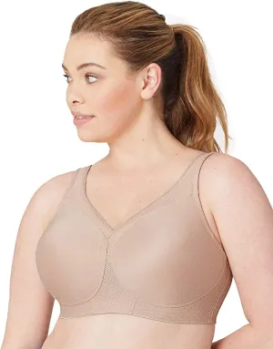 New Glamorise Women's Full Figure MagicLift Seamless Wirefree Sports Bra in Cafe, Sz 36I, also fits 42DDD, 44DD, 46D! Retails $60 