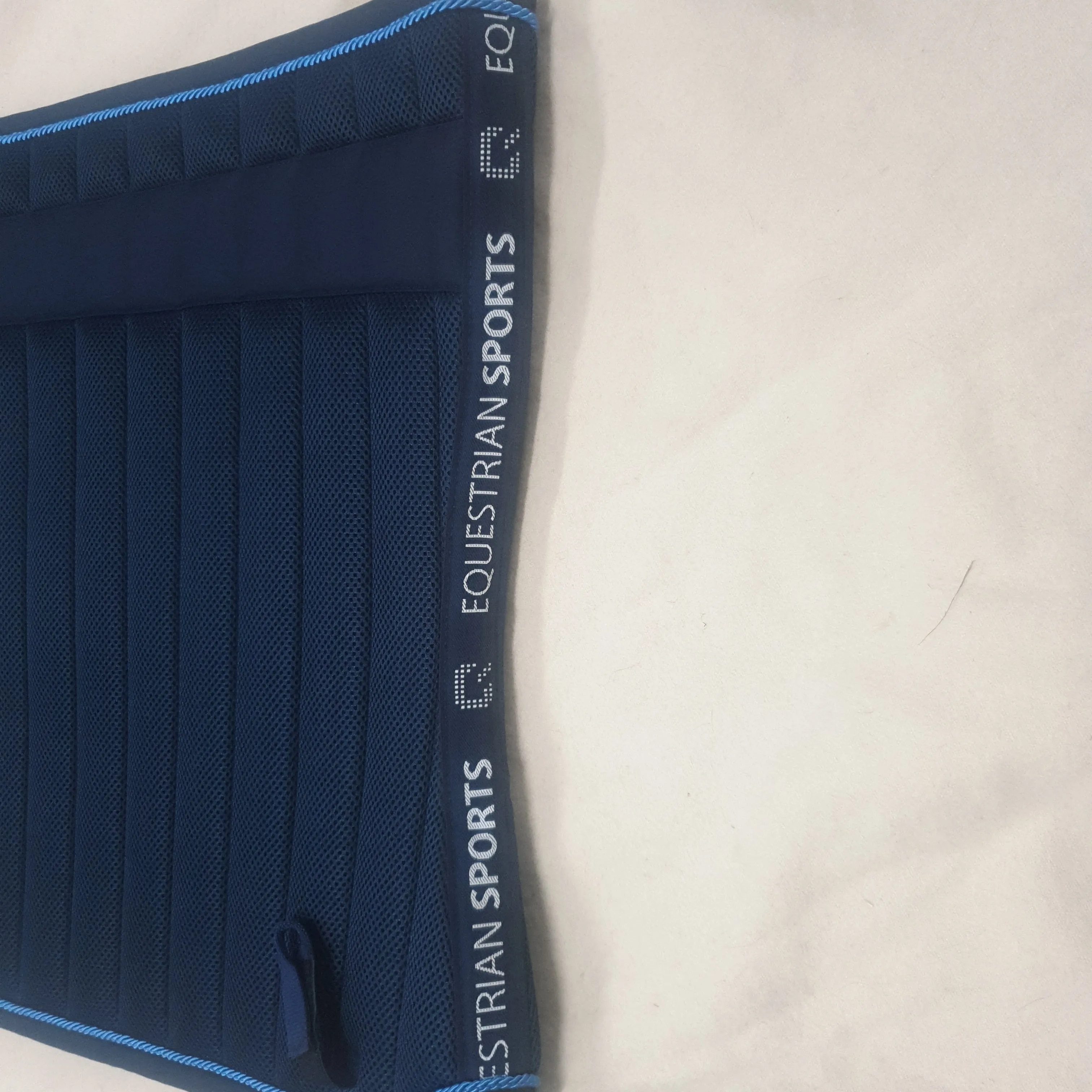 New QHP navy saddle pad with blue rolled trim DR FULL FREE POSTAGE 🟢