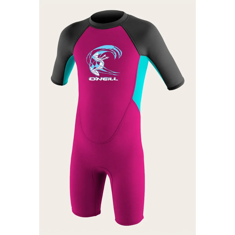O'NEILL TODDLER REACTOR-2 2MM BACK ZIP BERRY/AQUA
