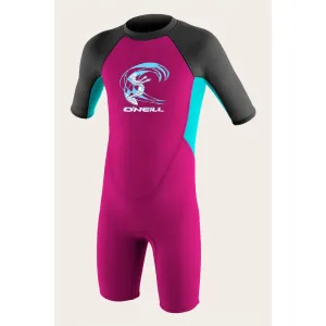 O'NEILL TODDLER REACTOR-2 2MM BACK ZIP BERRY/AQUA
