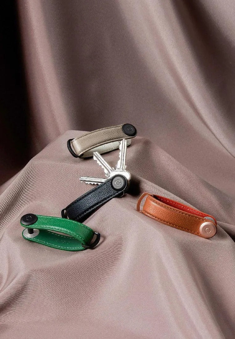 Orbitkey Pebbled Leather Key Organiser Emerald