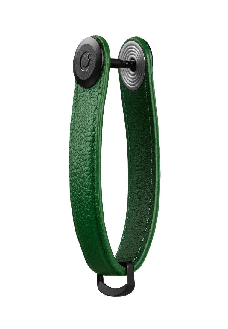 Orbitkey Pebbled Leather Key Organiser Emerald