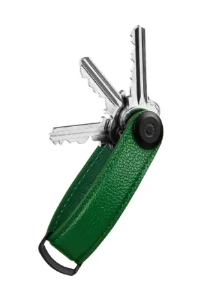 Orbitkey Pebbled Leather Key Organiser Emerald