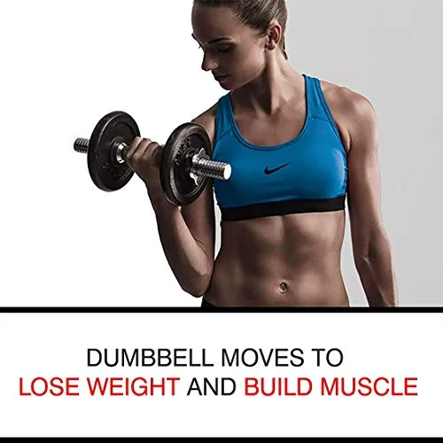 PowerMax Fitness Adjustable Coated Iron Dumbbell and Anti-Slip Rod Set with Carry Case For Home Workout