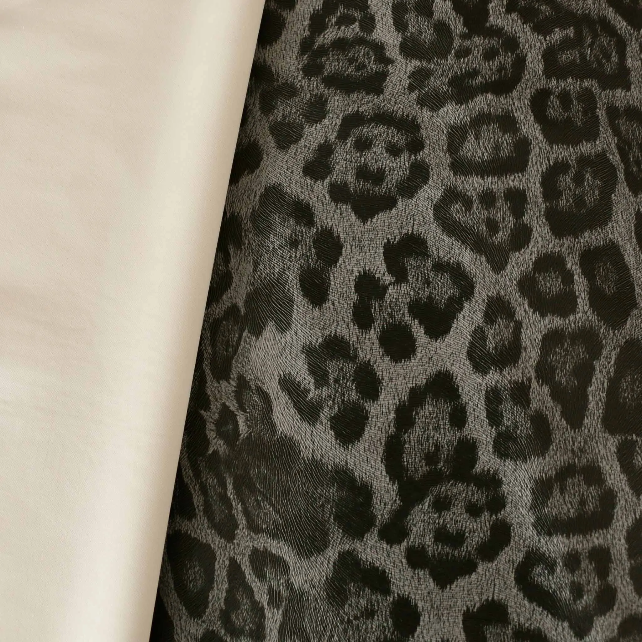 Pu Leatherette Fabric - Grey & black or jaguar yellow & black