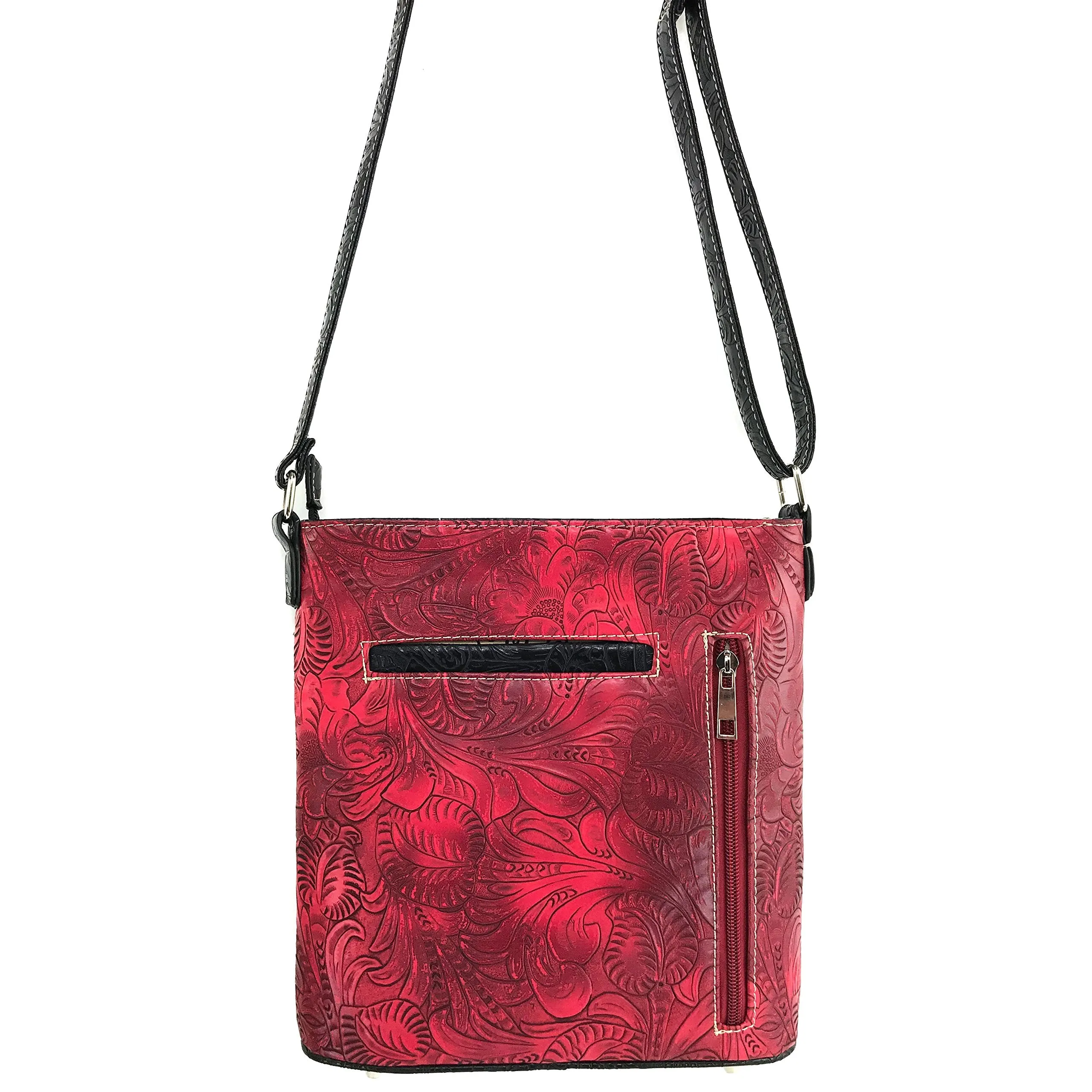 Red Bandana Messenger Bag by Justin West